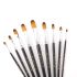 Keep Smiling Filbert Brush Set of 9 Brushes