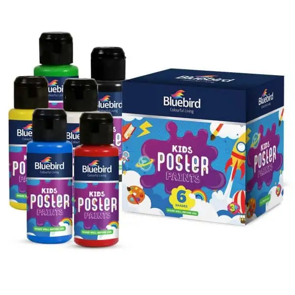Poster Colours Bluebird set of 6 colours 100 ml