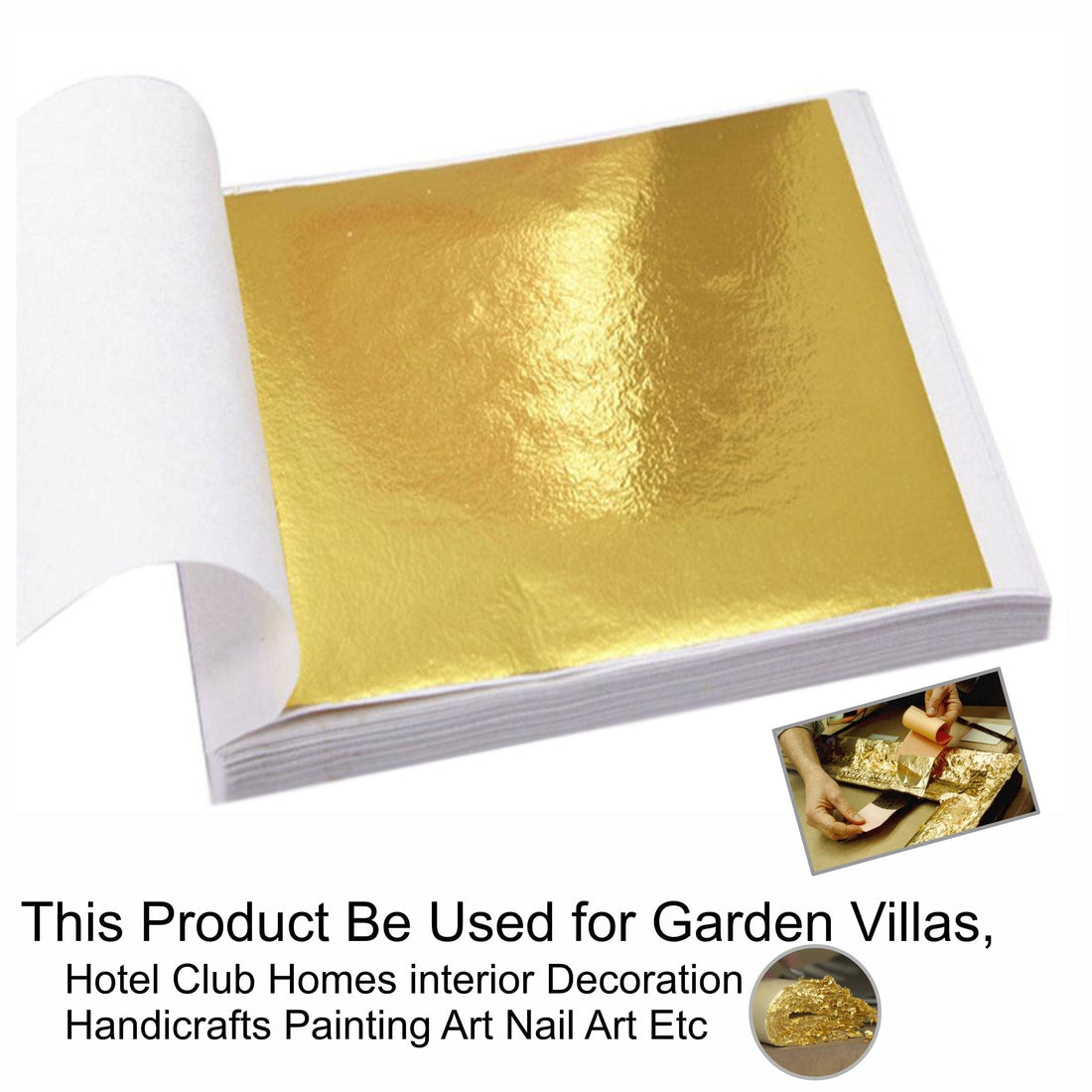 Gold Leaf 14 x 14 cm Pack of 25