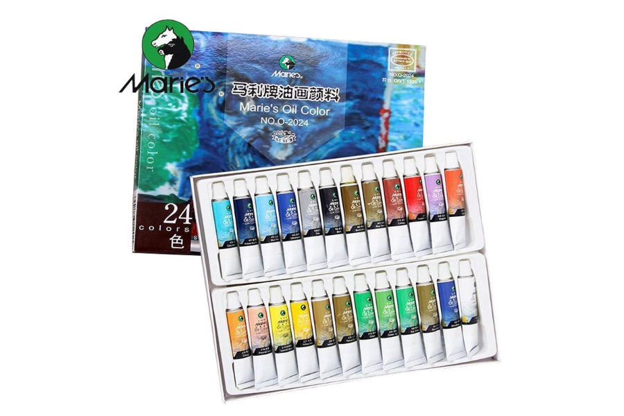 Maries Oil Colour Set of 24 Colours