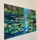 Lotus oil on canvas size 24 x 36