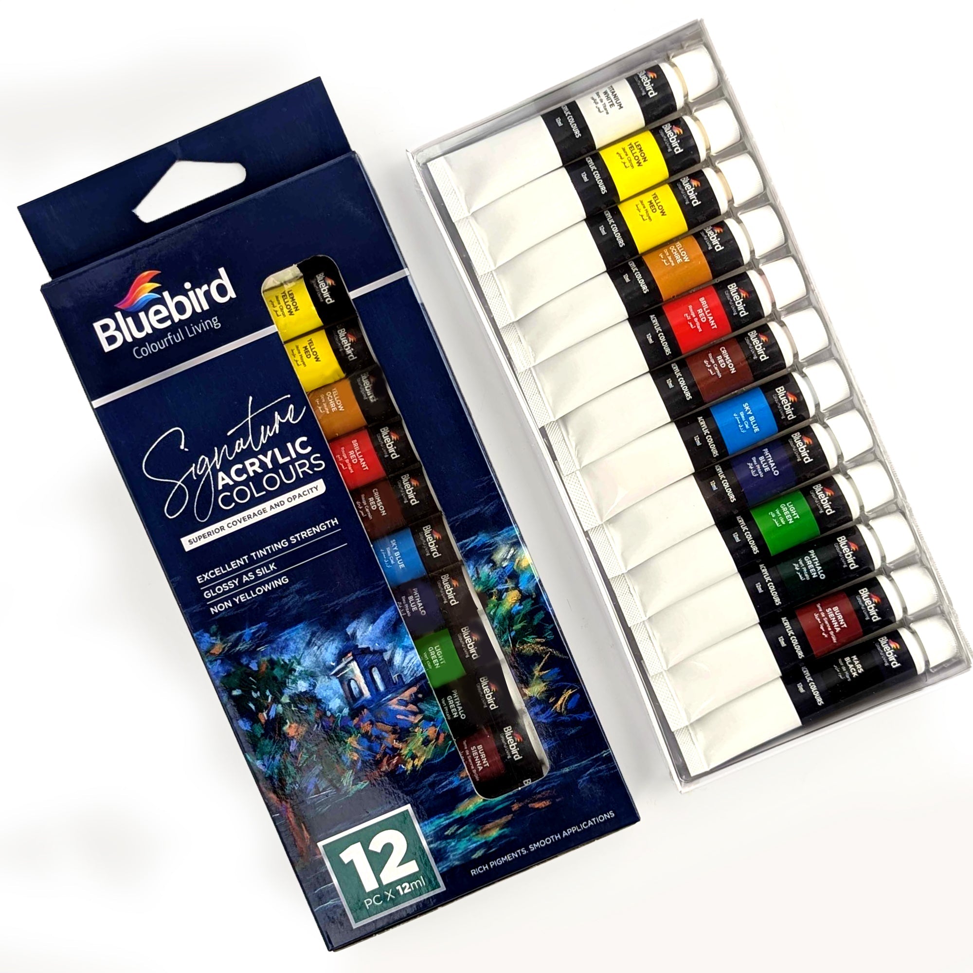 Signature Acrylic Set of 12 x 12 ml Tubes