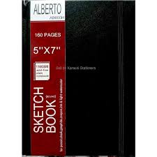 Alberto Sketch Book Hard Cover 110 grams 160 pages Size 5 x 7