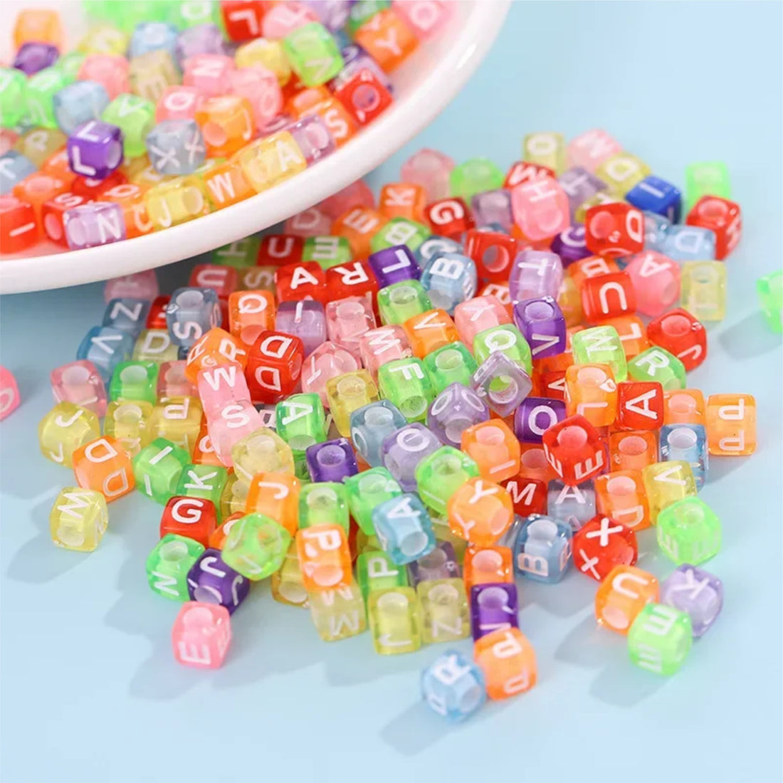 Art & Craft Alphabet plastic Beads