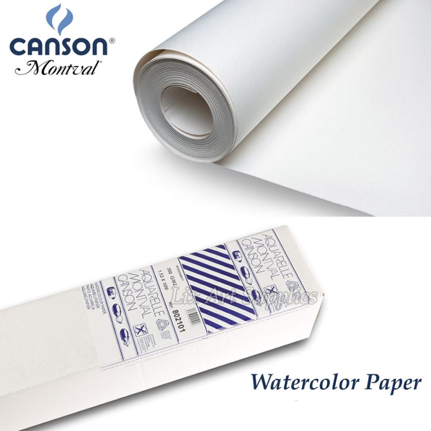 Canson Watercolour Roll 300 Gm 60inches by 10 Meter