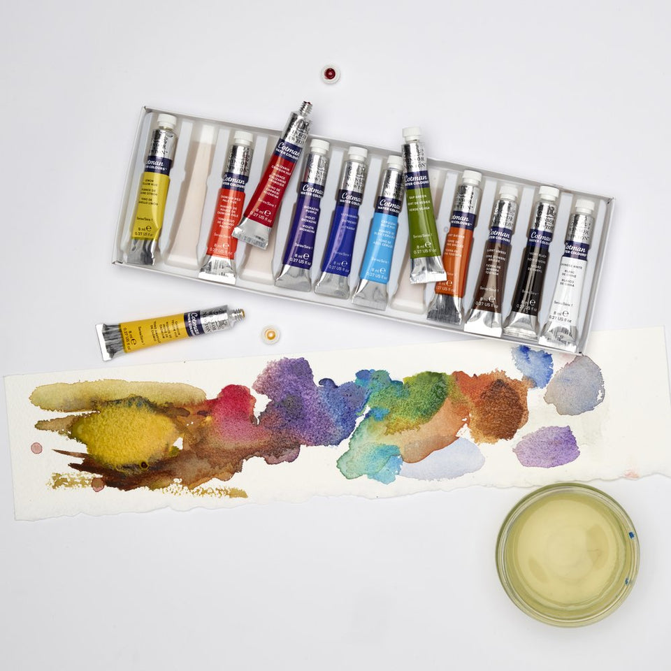 Winsor Newton Cotman Water colour set of 12 tubes 8ml