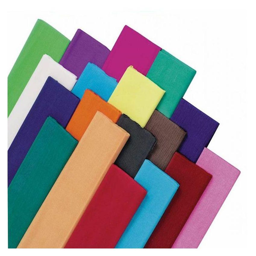 Crepe Paper Pack of 6 Multi Color sheets