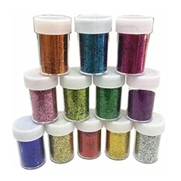 Glitter Pack of 12 Color Bottles