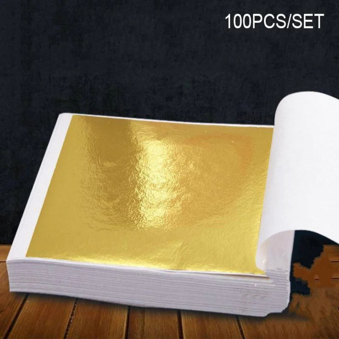 Gold Leaf 14 x 14 cm Pack of 100