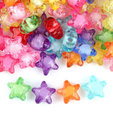 Art & Craft Transparent Beads Multi color and Different Shape
