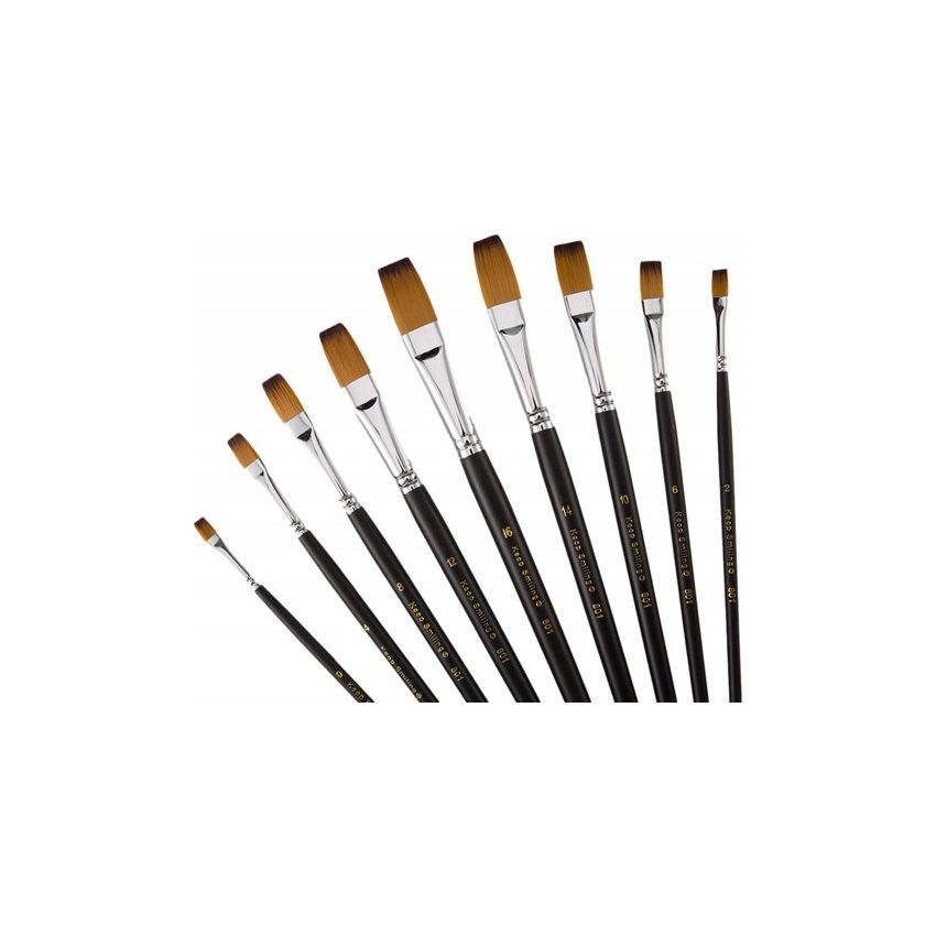 Keep Smiling Flat Brush Set of 9 Pc