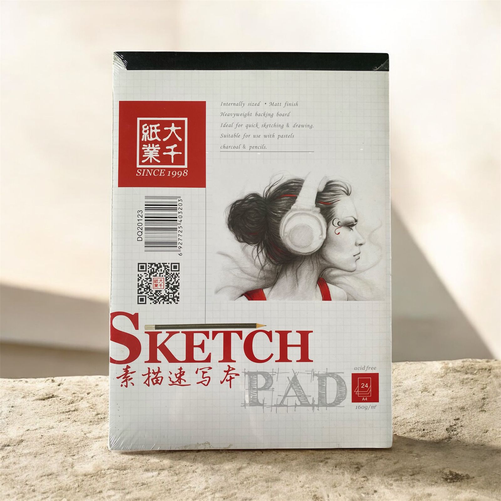Sketch pad 160 grams 24 sheet acid Free
