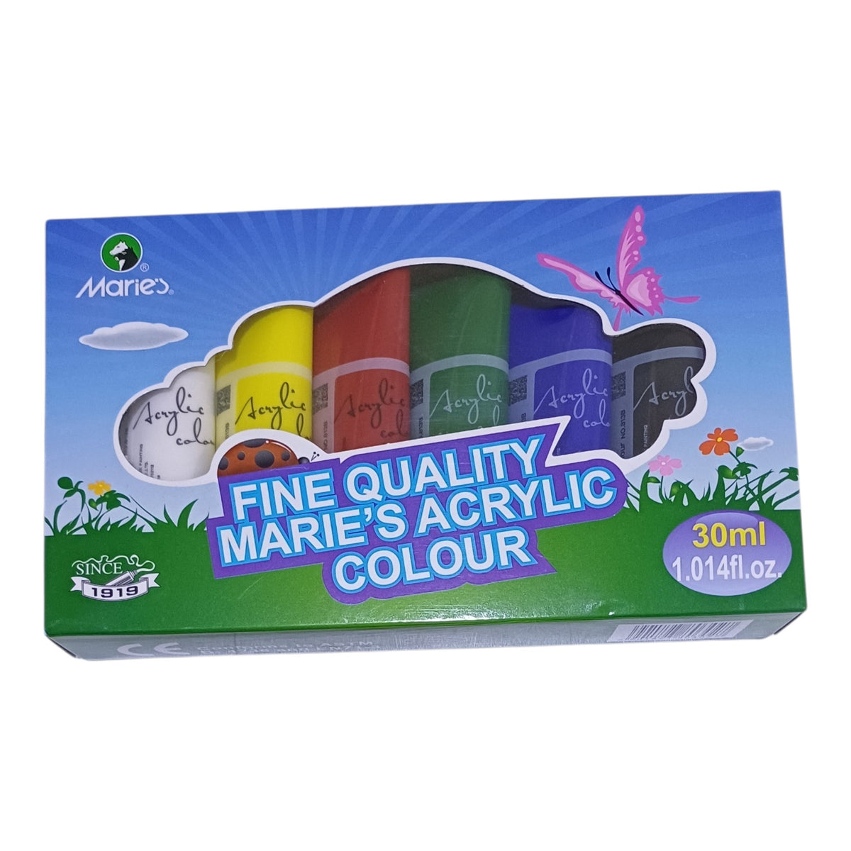 Maries Acrylic 30 ml set of 6 Colours