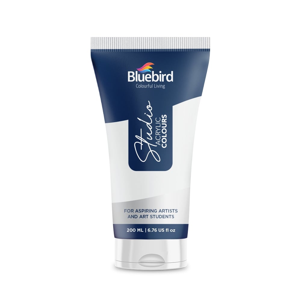 Blue Bird Acrylic Studio 200ml white