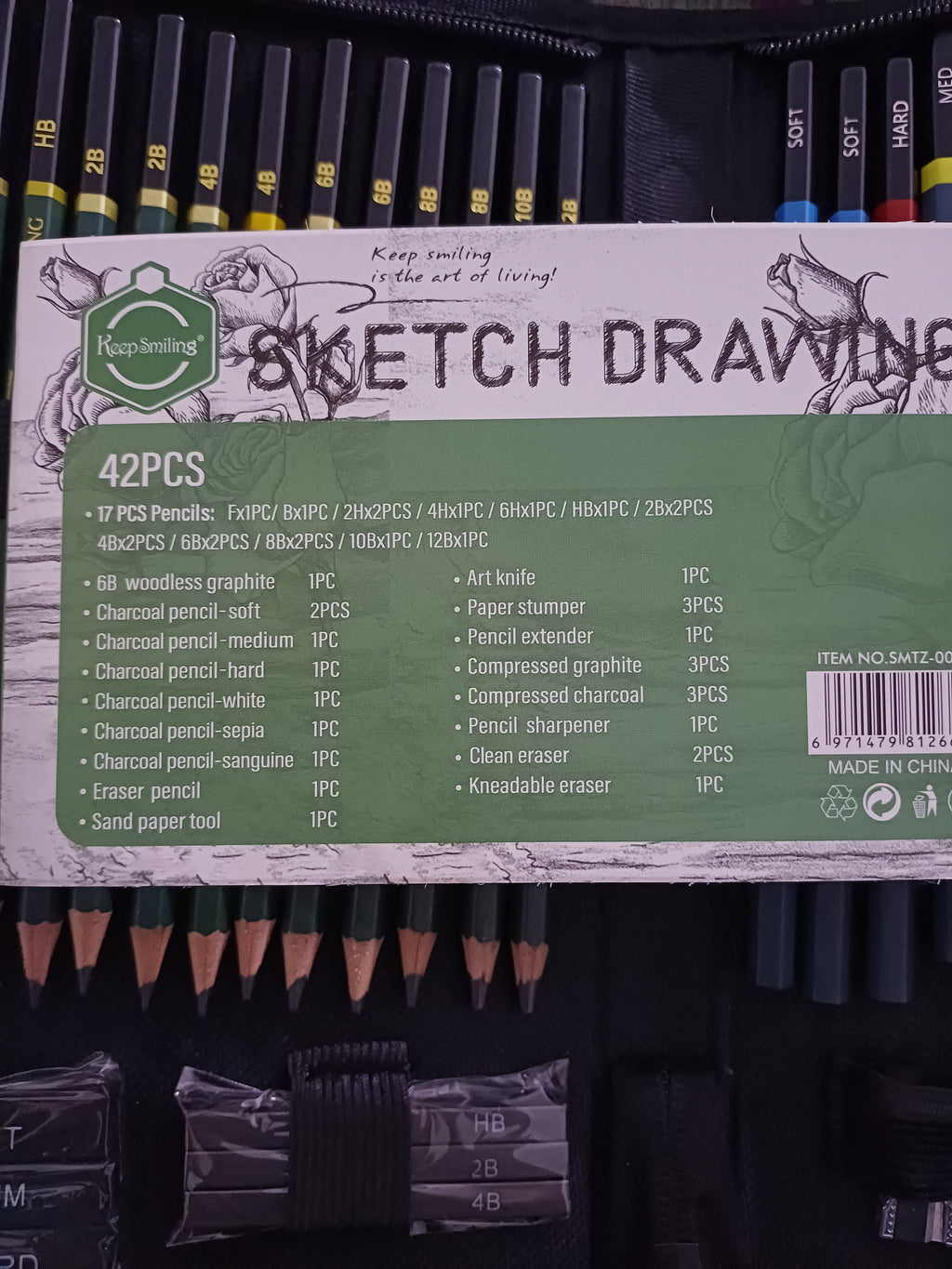 Sketch Drawing set of 42 pcs