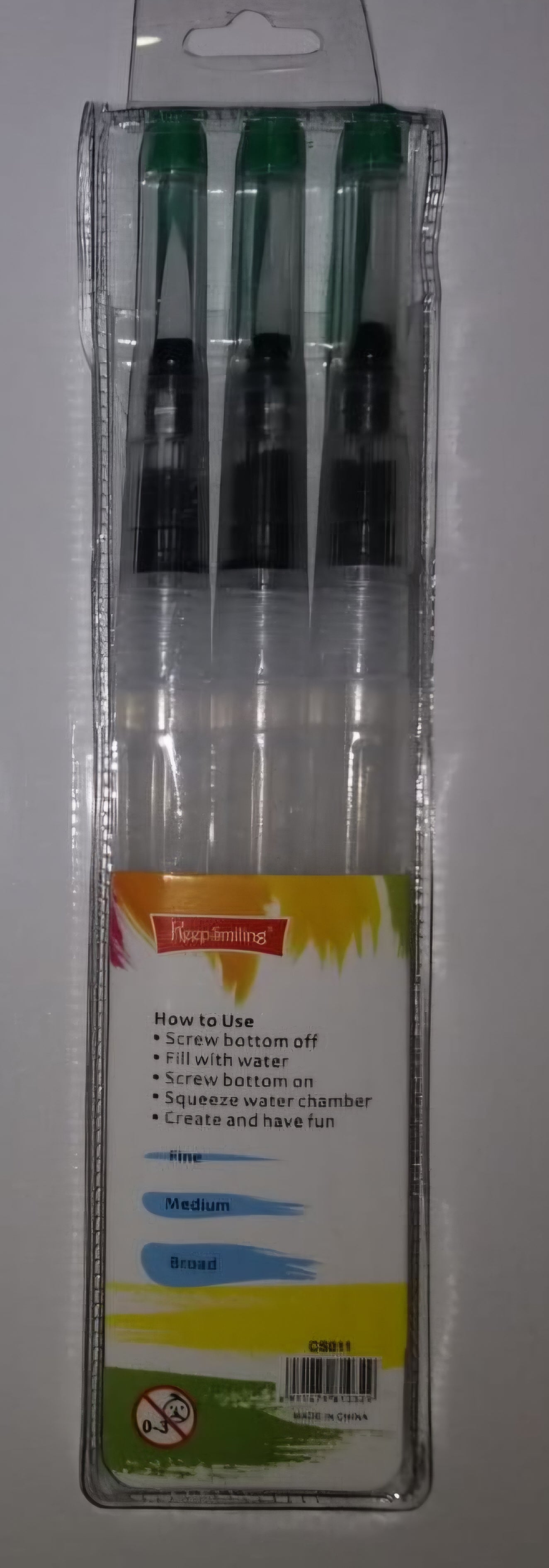 Brush pen set of 3