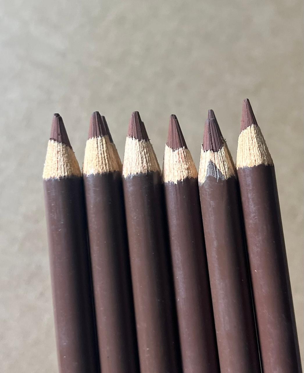 Charcoal pencil medium brown