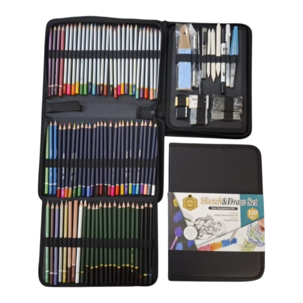 Sketching Drawing set of 100 pcs Keep Smiling