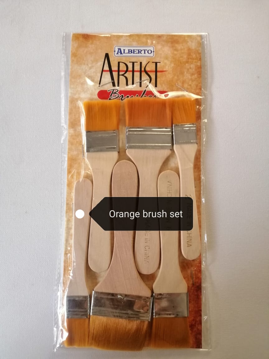 Orange brush set