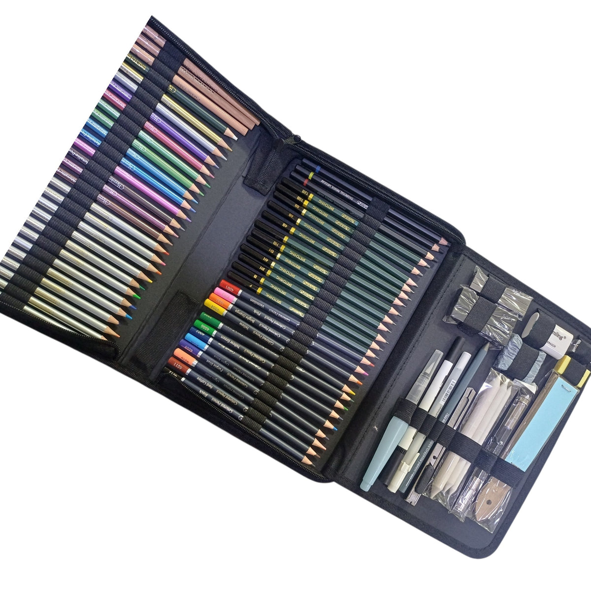 Sketching set of 75 pcs Keep Smiling