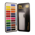 Water colour cake set of 24 colours Tin packing with brush