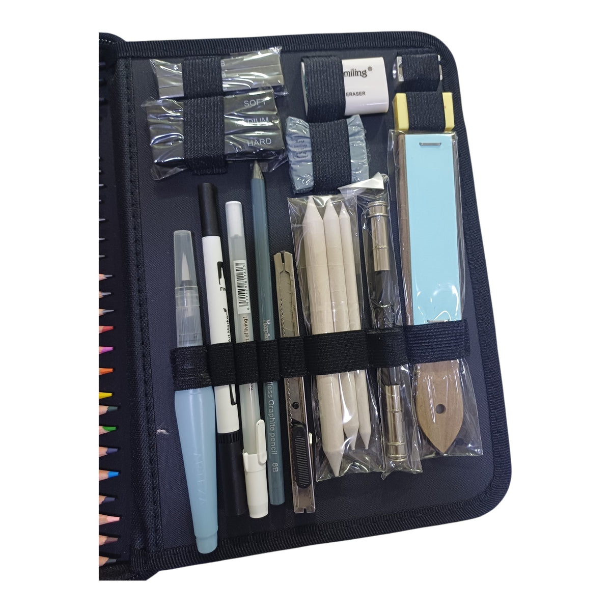 Sketching set of 75 pcs Keep Smiling