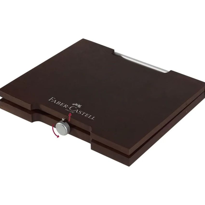 Faber Castell- PITT Monochrome Set of 85 Pieces with Wooden Case