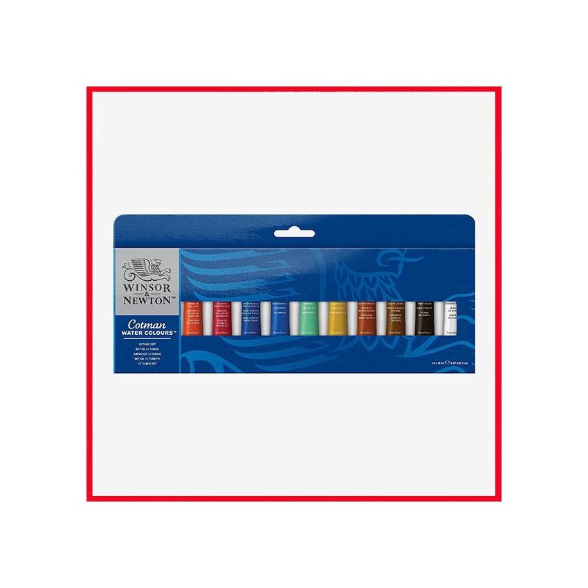 Winsor Newton Cotman Water colour set of 12 tubes 8ml
